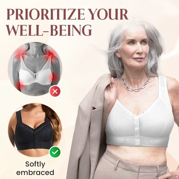 💥2024 New front-opening breathable bra, suitable for the elderly🌹