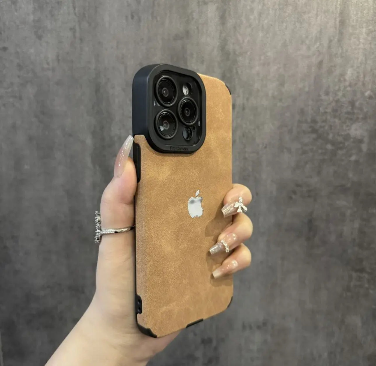 Luxurious Deer Antler Leather Anti-fall Case For iPhone