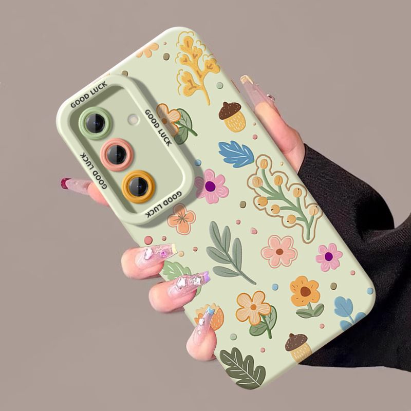 Flower Silicone Shockproof Phone Case For Samsung