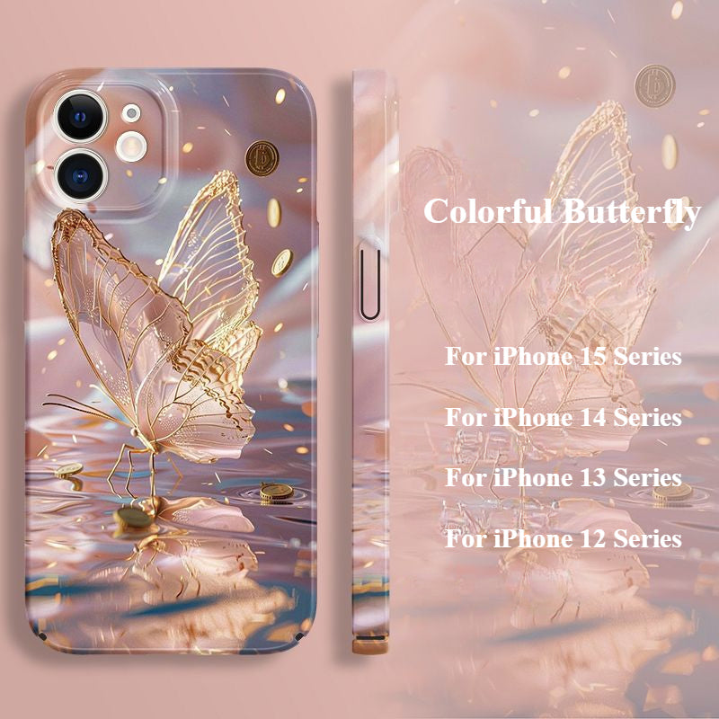 Husă pentru telefon Fluture colorată pentru iPhone 