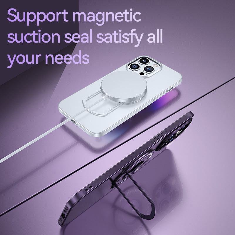 Magnetic Stand Case For iphone 16 15 14 13 12 Pro Max For Magsafe Wireless Charger Cover