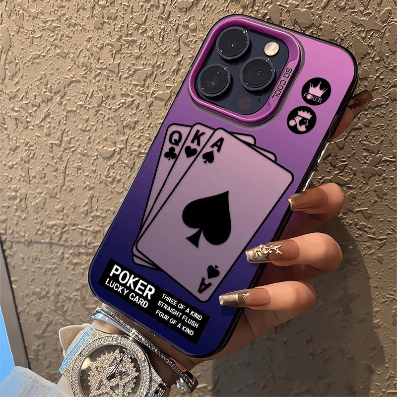 Creative fun poker iPhone case meta all-inclusive drop-proof