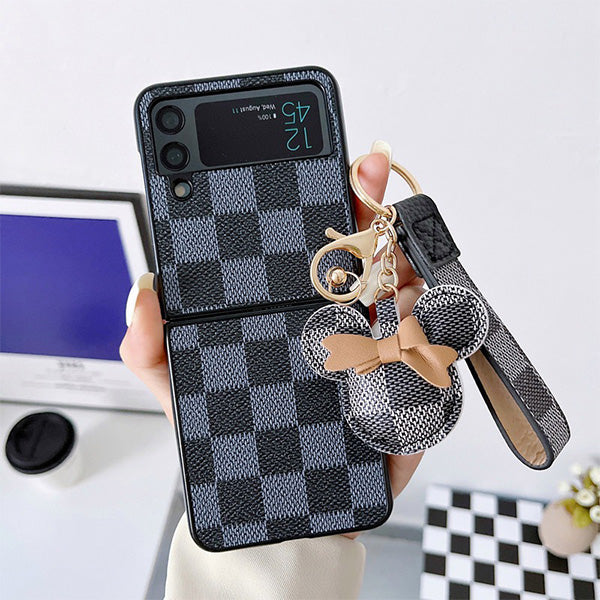 Z FLIP Cute Mouse Lanyard Phone Case