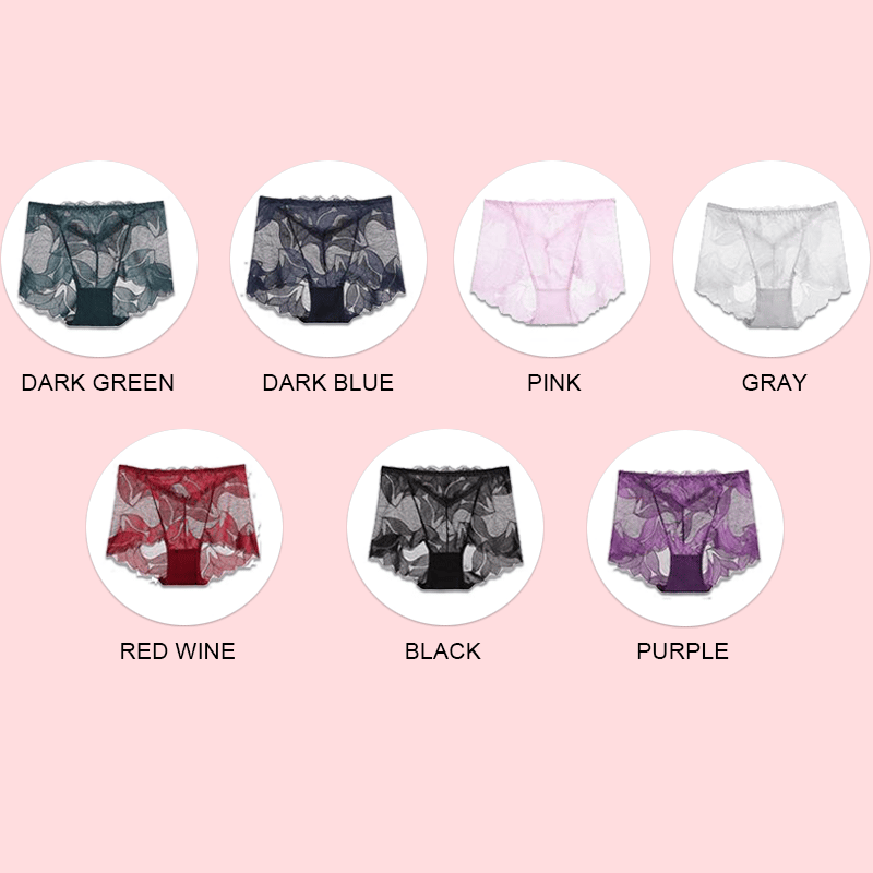 💝Hot Sale 💝-Ladies Silk Lace Handmade Underwear Pack ✨