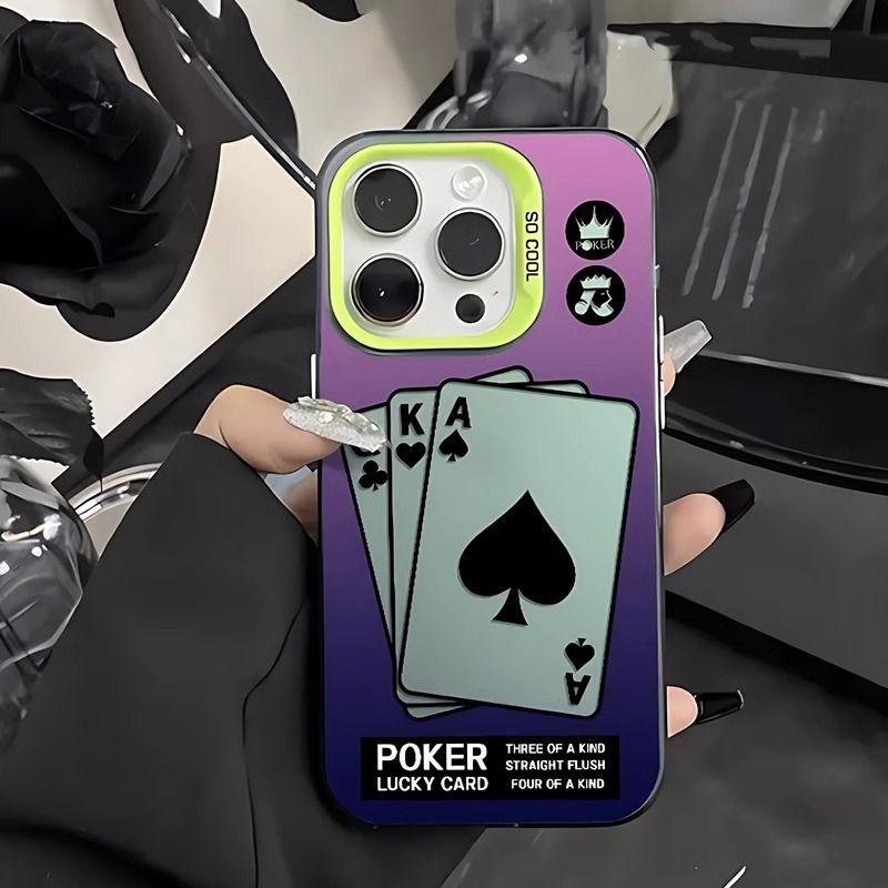 Creative fun poker iPhone case meta all-inclusive drop-proof