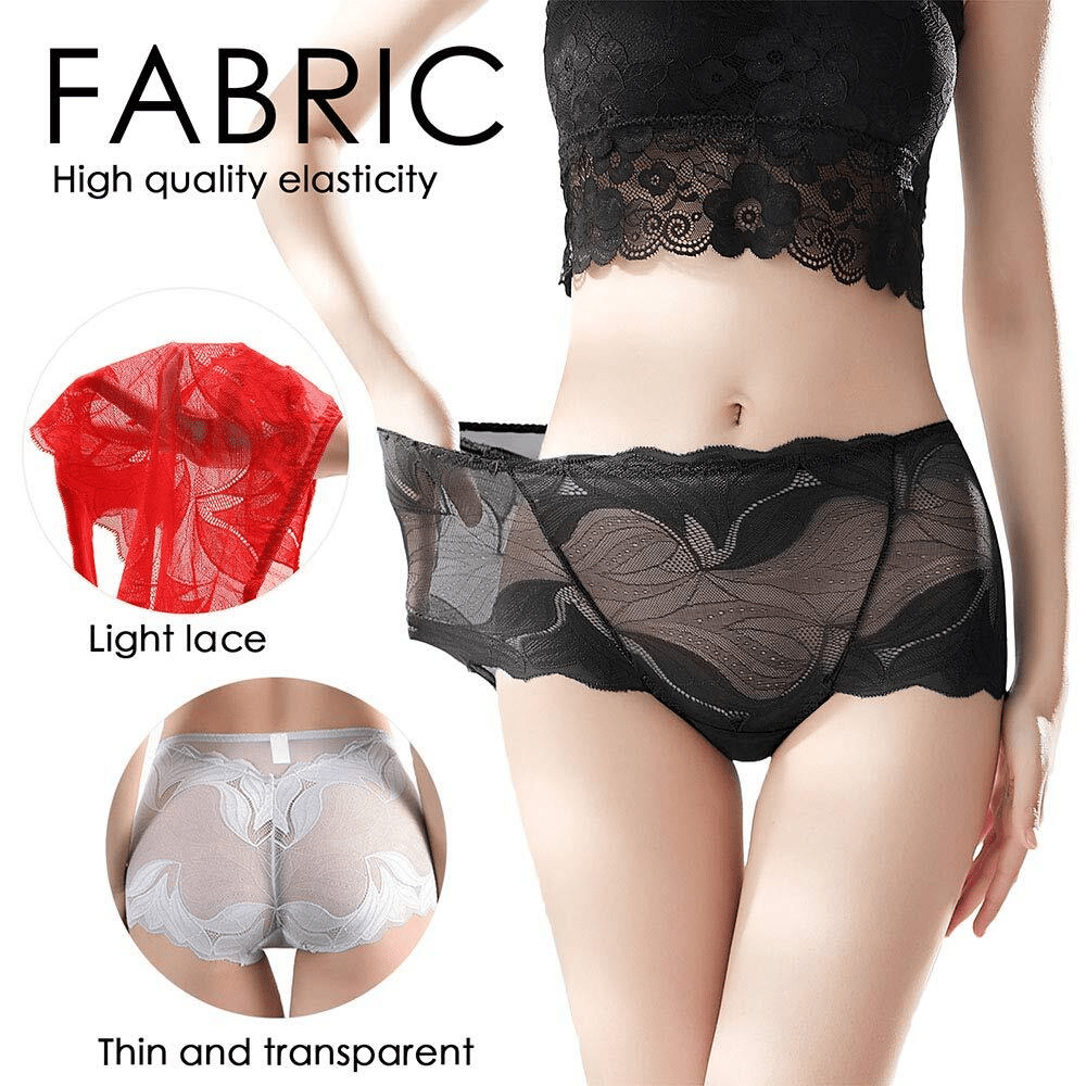 💝Hot Sale 💝-Ladies Silk Lace Handmade Underwear Pack ✨