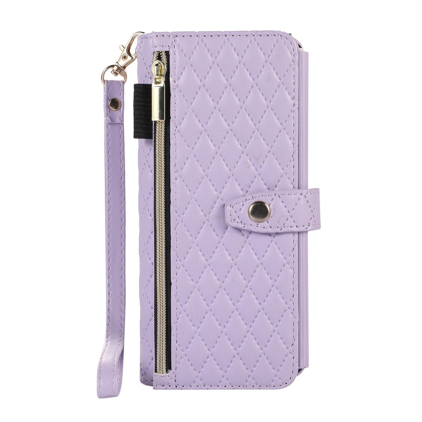 Lanyard Crossbody Rhombic Flip Wallet Case Untuk Samsung Galaxy Z Fold4 Fold3 5G