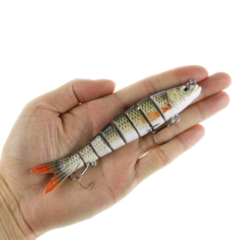 Multi-section simulated fishing bait