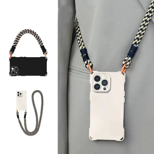 Crossbody Necklace Cord Lanyard Phone Case For iPhone