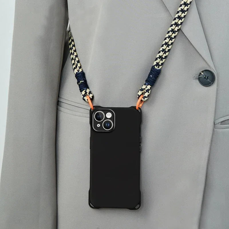 Crossbody Necklace Cord Lanyard Phone Case For iPhone