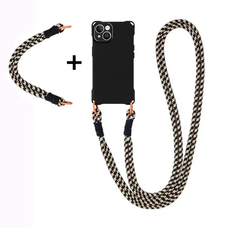 Crossbody Necklace Cord Lanyard Phone Case For iPhone