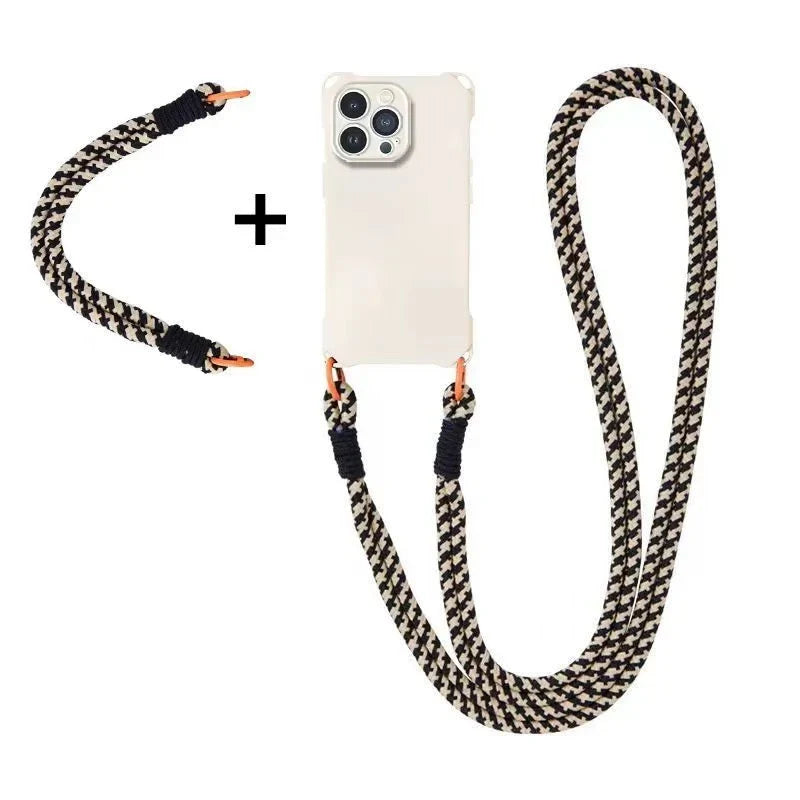 Crossbody Necklace Cord Lanyard Phone Case For iPhone