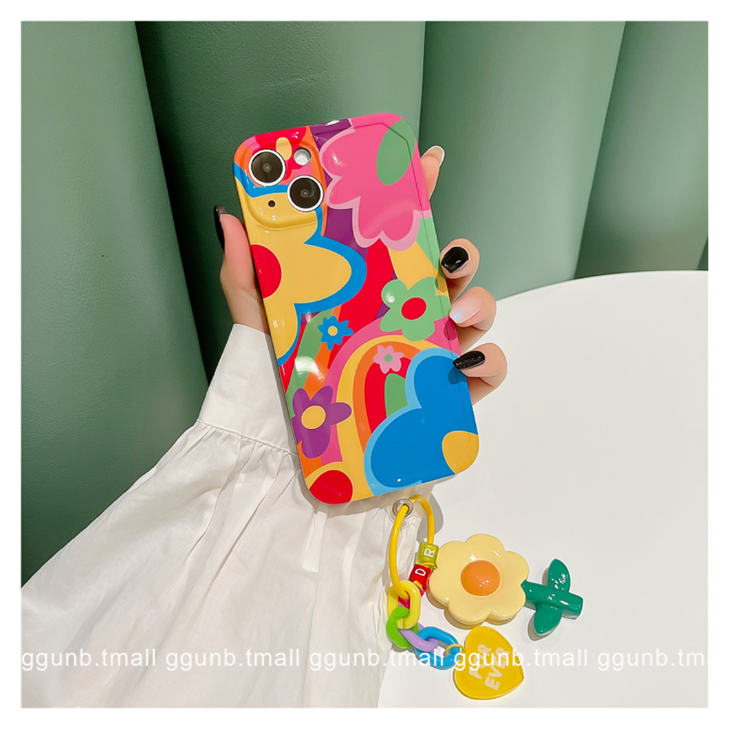 Ins Popular New Summer Flower Bracelet Phone Case