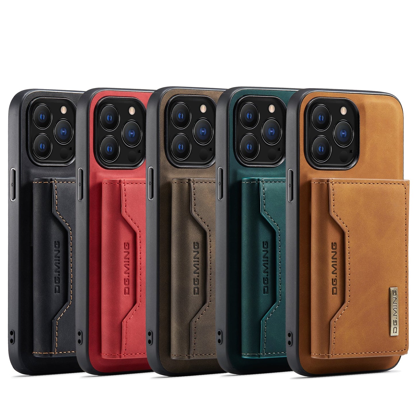 2 in 1 Detachable Leather Wallet Case for iPhone