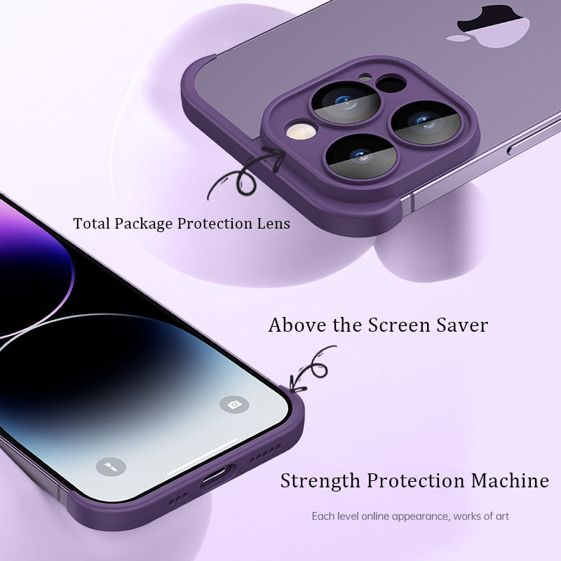 Soft Silicone Edge Protective Case For iPhone