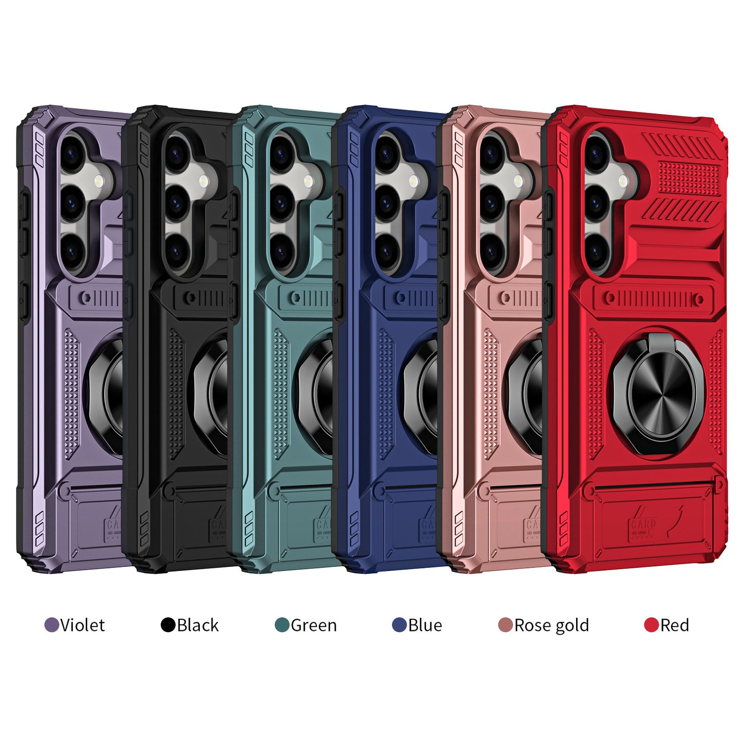 Magnetic Metal Kickstand Shockproof Armor Phone case For Samsung Galaxy A15 A25 A35