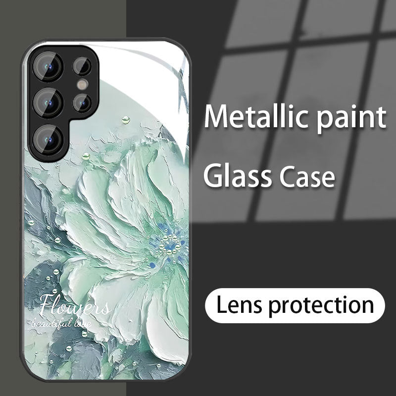 Samsung Oil Painting Peony Bracelet Phone Case