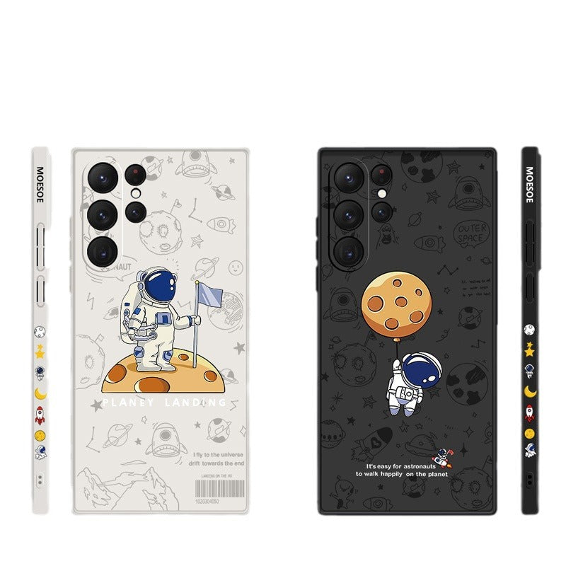 Husă pentru telefon Moon Astronaut Cartoon Graffiti pentru Samsung