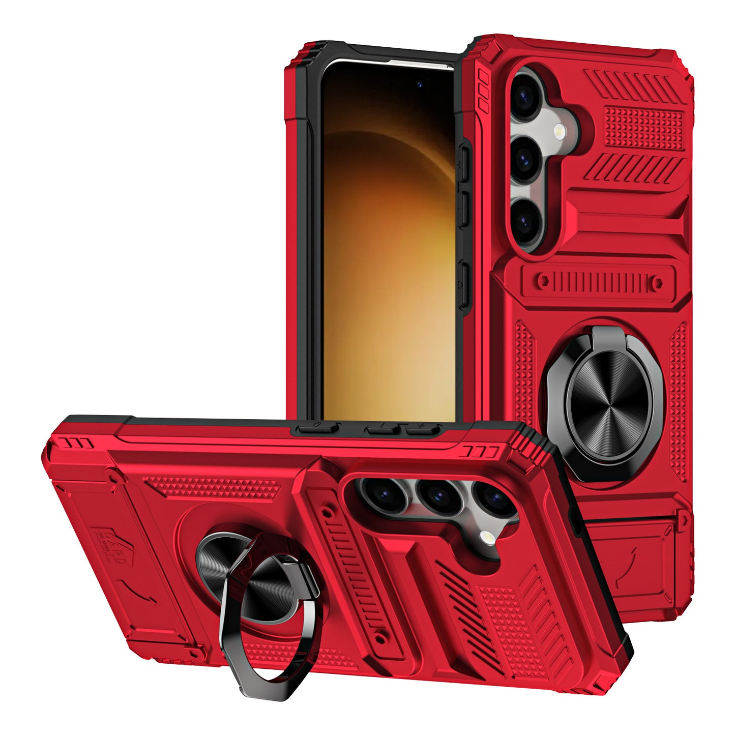 Magnetic Metal Kickstand Shockproof Armor Phone case For Samsung Galaxy A15 A25 A35