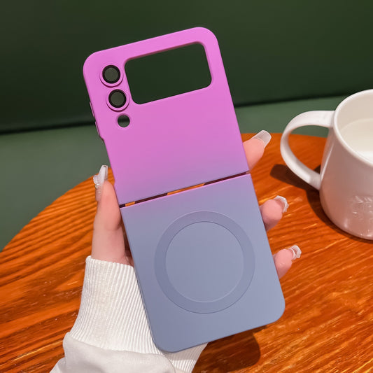 Gradient Liquid Magnetic Phone Case For Samsung Z FLIP3/Z FLIP4
