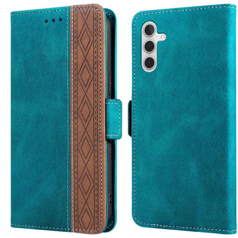 High-end retro printed suede phone case