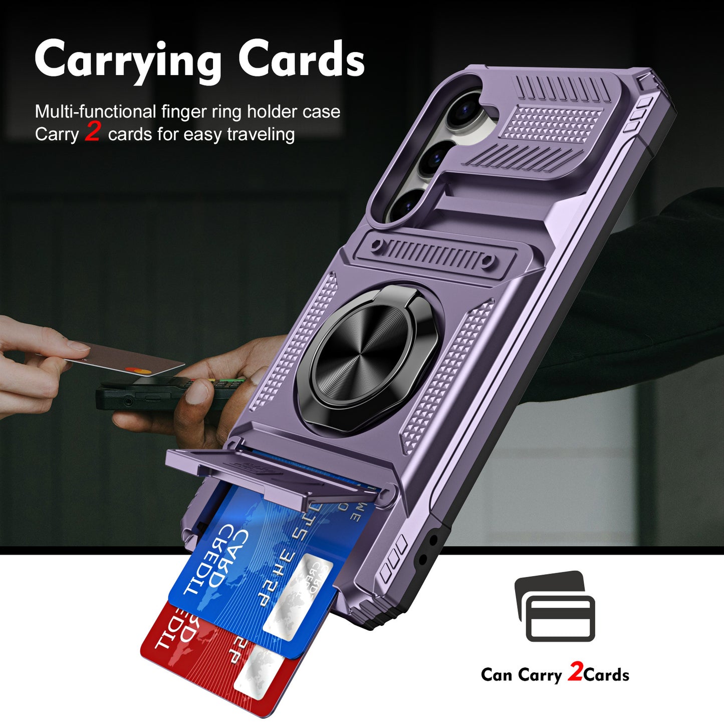 Magnetic Metal Kickstand Shockproof Armor Phone case For Samsung Galaxy A15 A25 A35