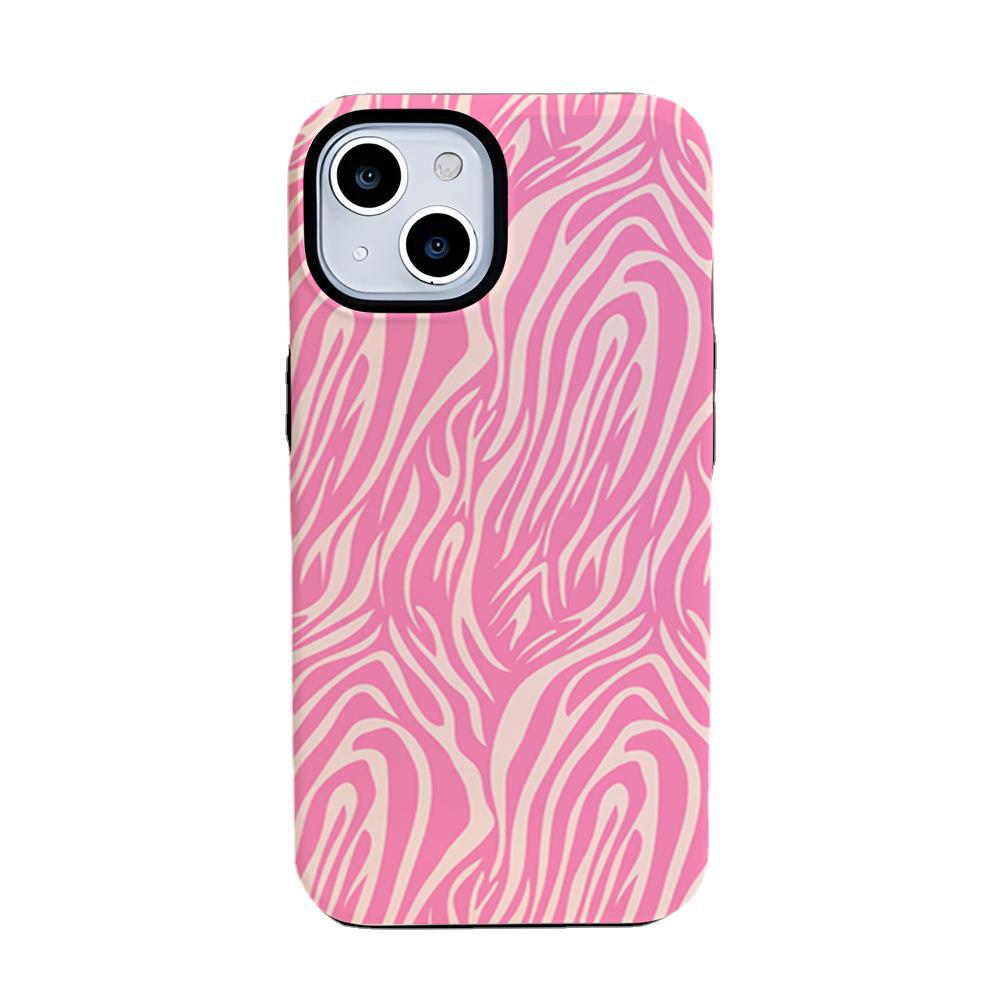 Trendy tiger pattern 2 in 1 film shell phone case