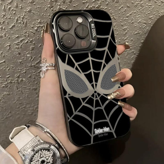 Sarung Telefon Es Cangkang Keras Spider-Man Perak Kalis Kejutan