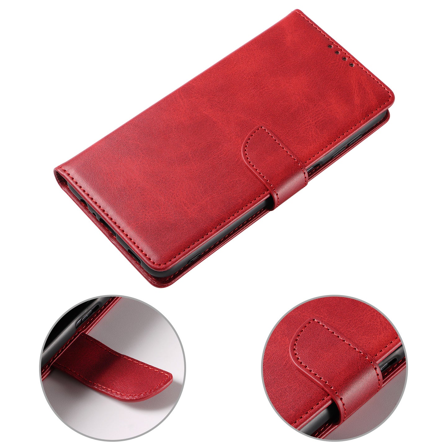 New high-grade calf leather flip phone case