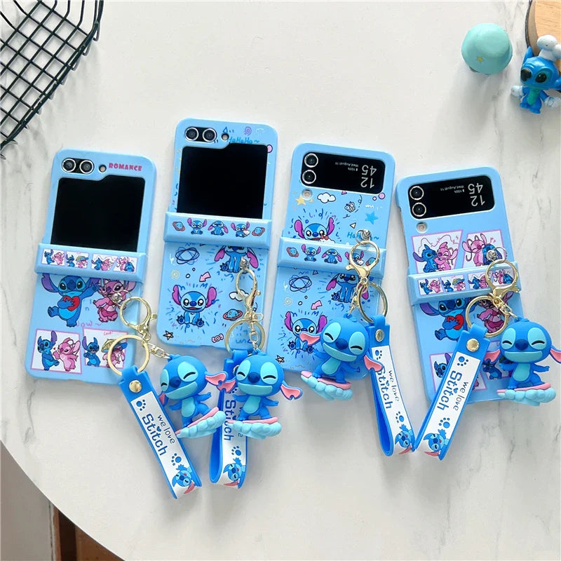 Husă cu desene animate Angel Stitch pentru seria Galaxy Z Flip 