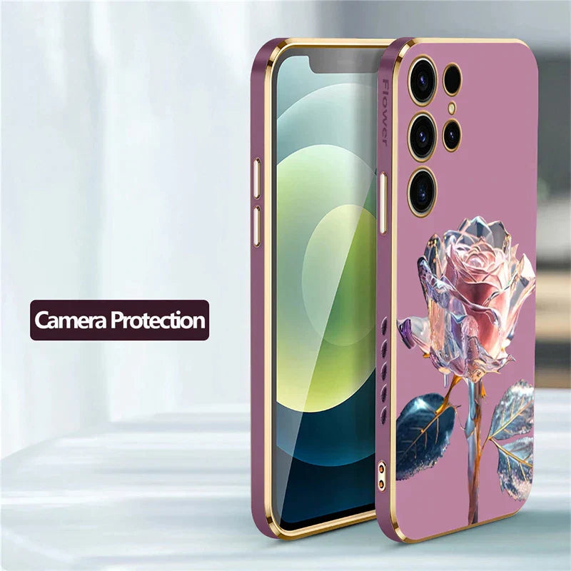 Rose Flower Soft Case For Samsung Galaxy A