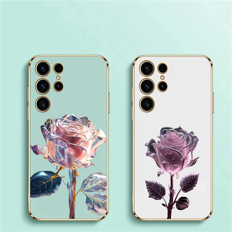 Rose Flower Soft Case For Samsung Galaxy A