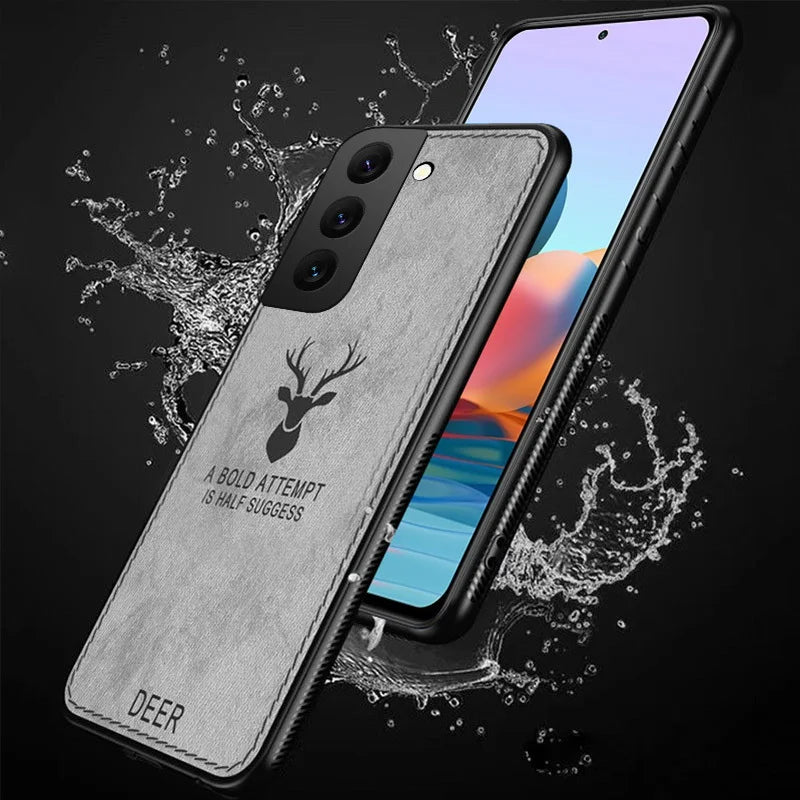 Slim Fabric Skin Deer Case For Samsung