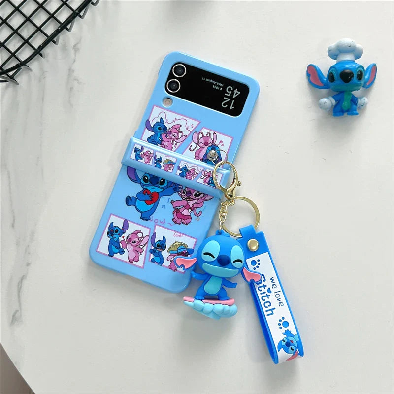 Husă cu desene animate Angel Stitch pentru seria Galaxy Z Flip 