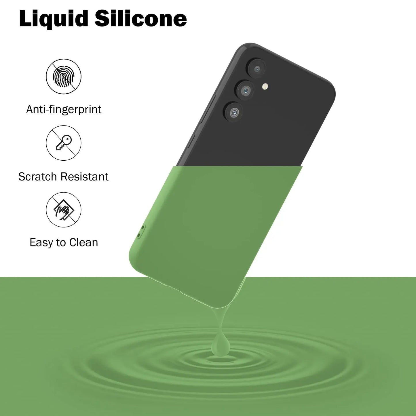 Liquid Silicone Ring Case for Samsung Galaxy