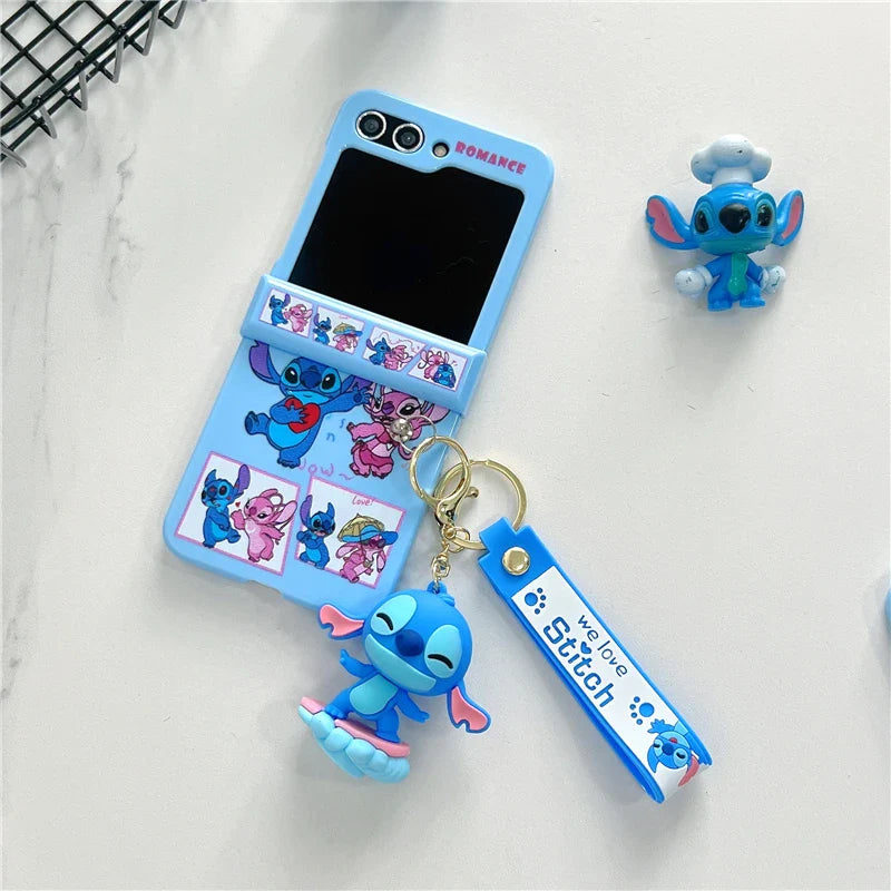 Husă cu desene animate Angel Stitch pentru seria Galaxy Z Flip 