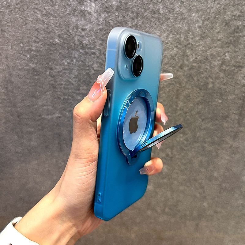 Gradient Color Magnetic Bracket Phone Case