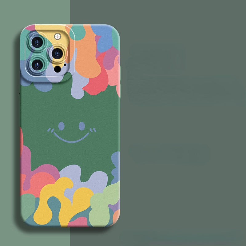 Casing iPhone dengan wajah tersenyum yang lucu