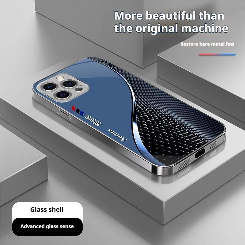 Casing Ponsel Apple dengan Kurva Kreatif