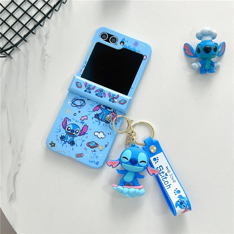 Husă cu desene animate Angel Stitch pentru seria Galaxy Z Flip 