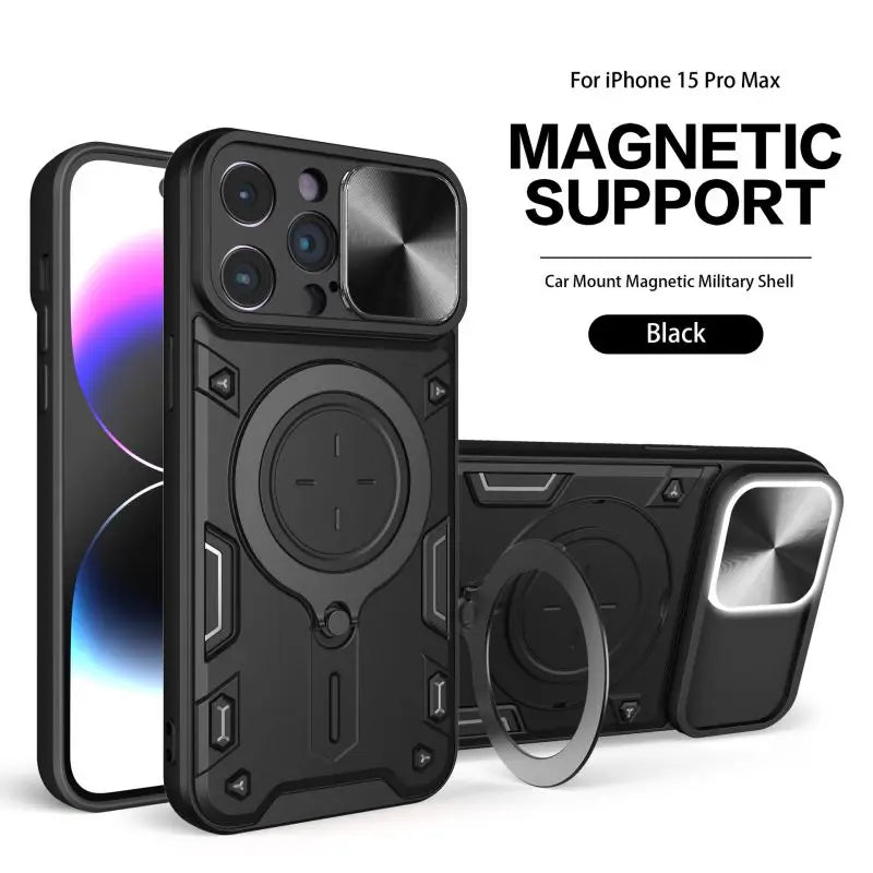 Slide Camera Shockproof Armor Case for iPhone