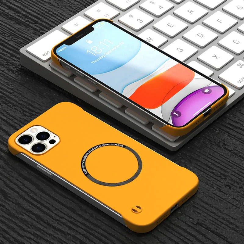 Sarung Magnet Tanpa Bingkai Ultra Nipis Untuk iPhone