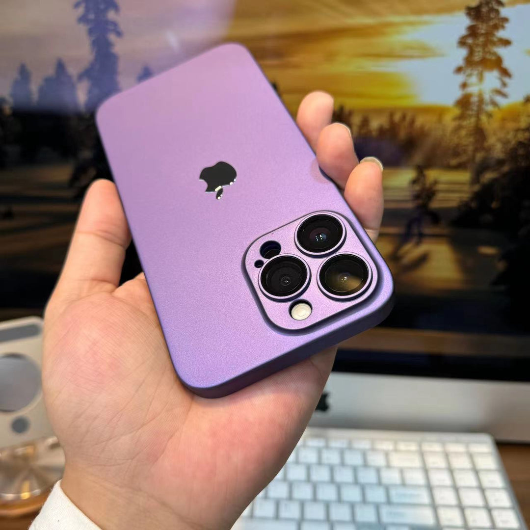 Ultra-Thin Matte Lens Film Protection Case Cover for iPhone