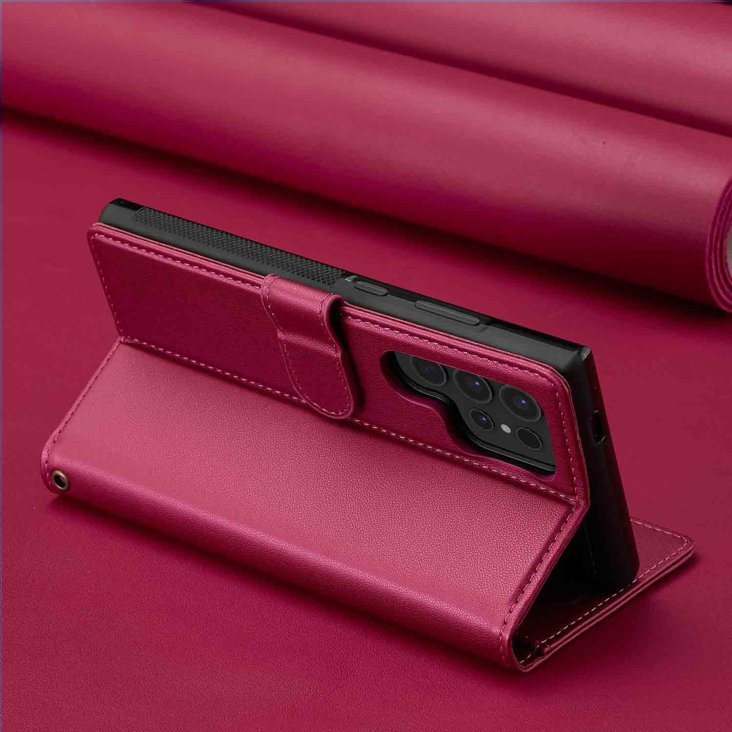 Magnetic 2 in 1 Leather Case Split Phone Case For Samsung