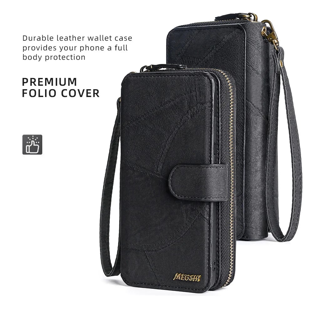 Large Capacity Wallet Type PU Leather Phone Case For Samsung S / Note Series