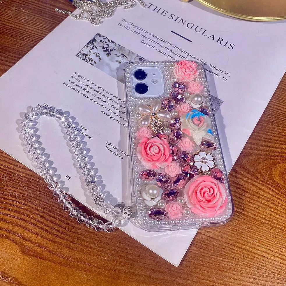 Husa telefon DIY Diamond Flower