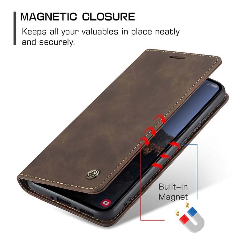 Luxury Leather Bracket Wallet Case For Galaxy A15