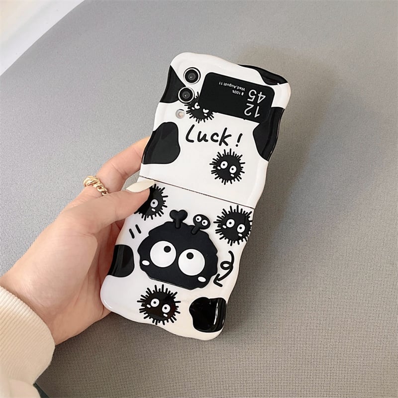 New cartoon cute twisted edge soft shell phone case for Galaxy Z Flip 3/Flip 4/Flip 5/Flip 6