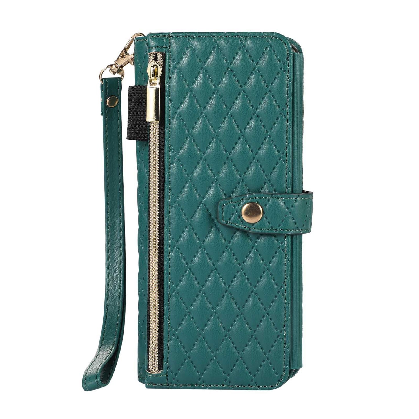 Lanyard Crossbody Rhombic Flip Wallet Case Untuk Samsung Galaxy Z Fold4 Fold3 5G