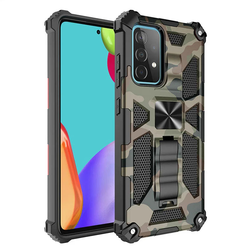 Camouflage Bracket Shockproof Phone Case